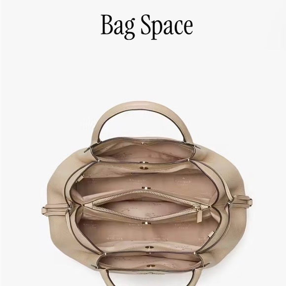 NWT Kate Spade Pebbled Leather Large Dumpling 🥟 Bag in Light Sand - Picture 14 of 14